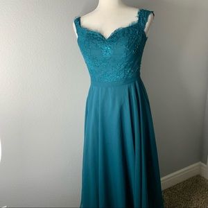 JJs house peacock bridal dress